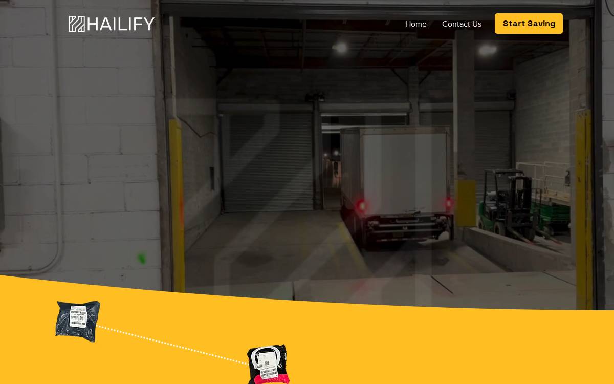 Hailify website preview