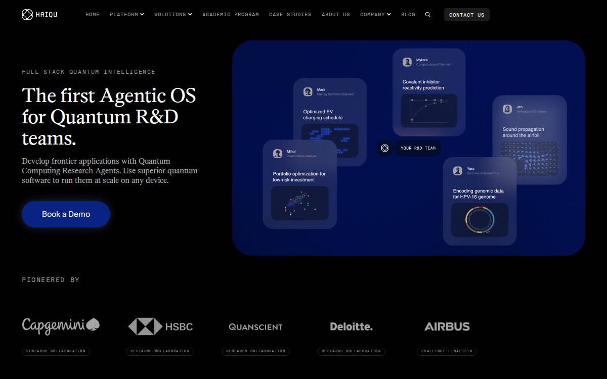 Haiqu website preview