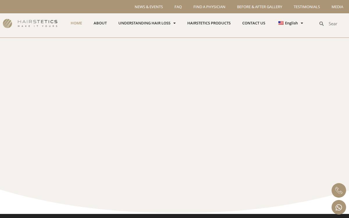 Hairstetics website preview