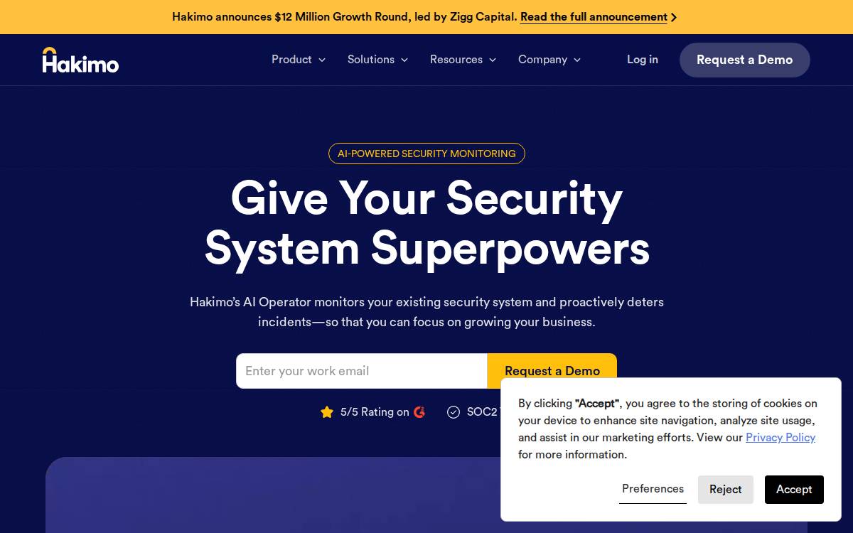 Hakimo website preview
