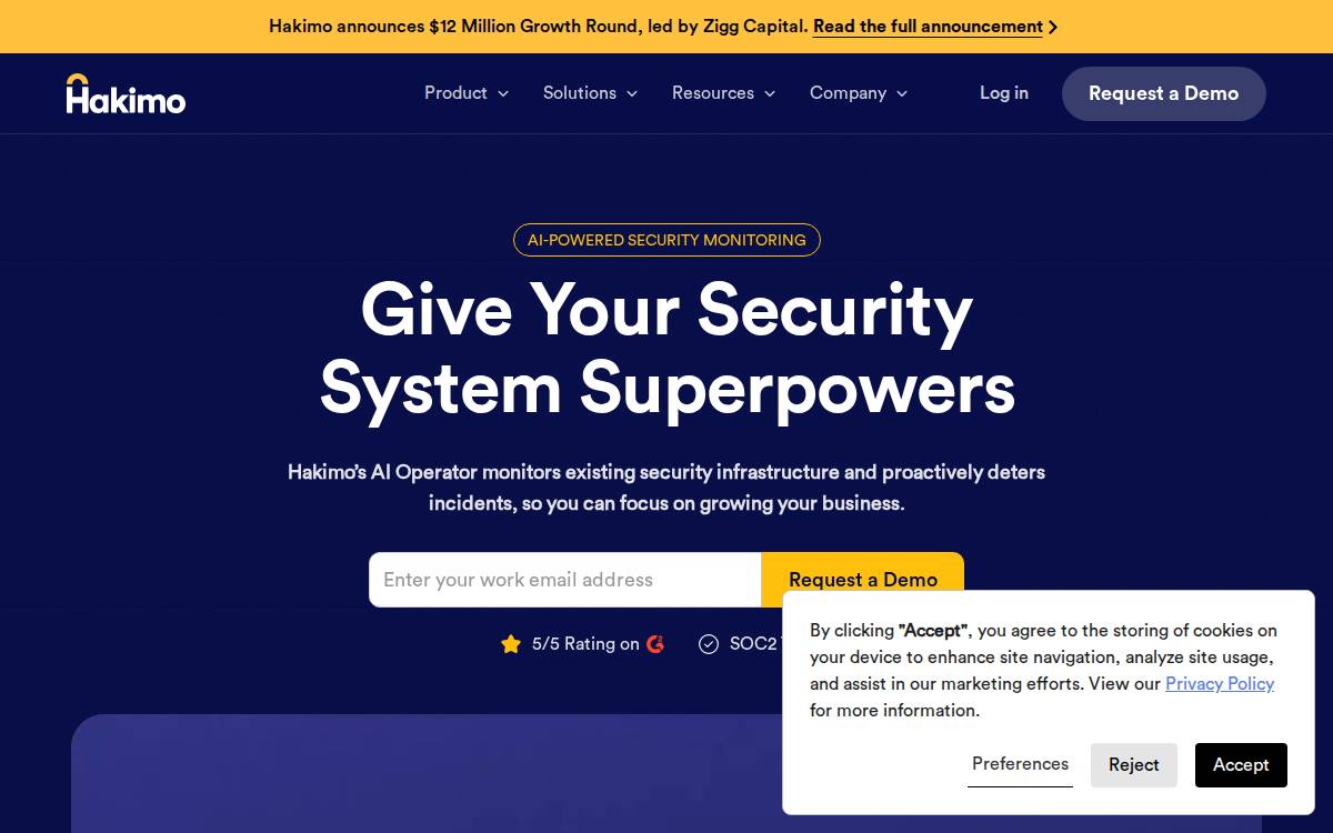 Hakimo website preview