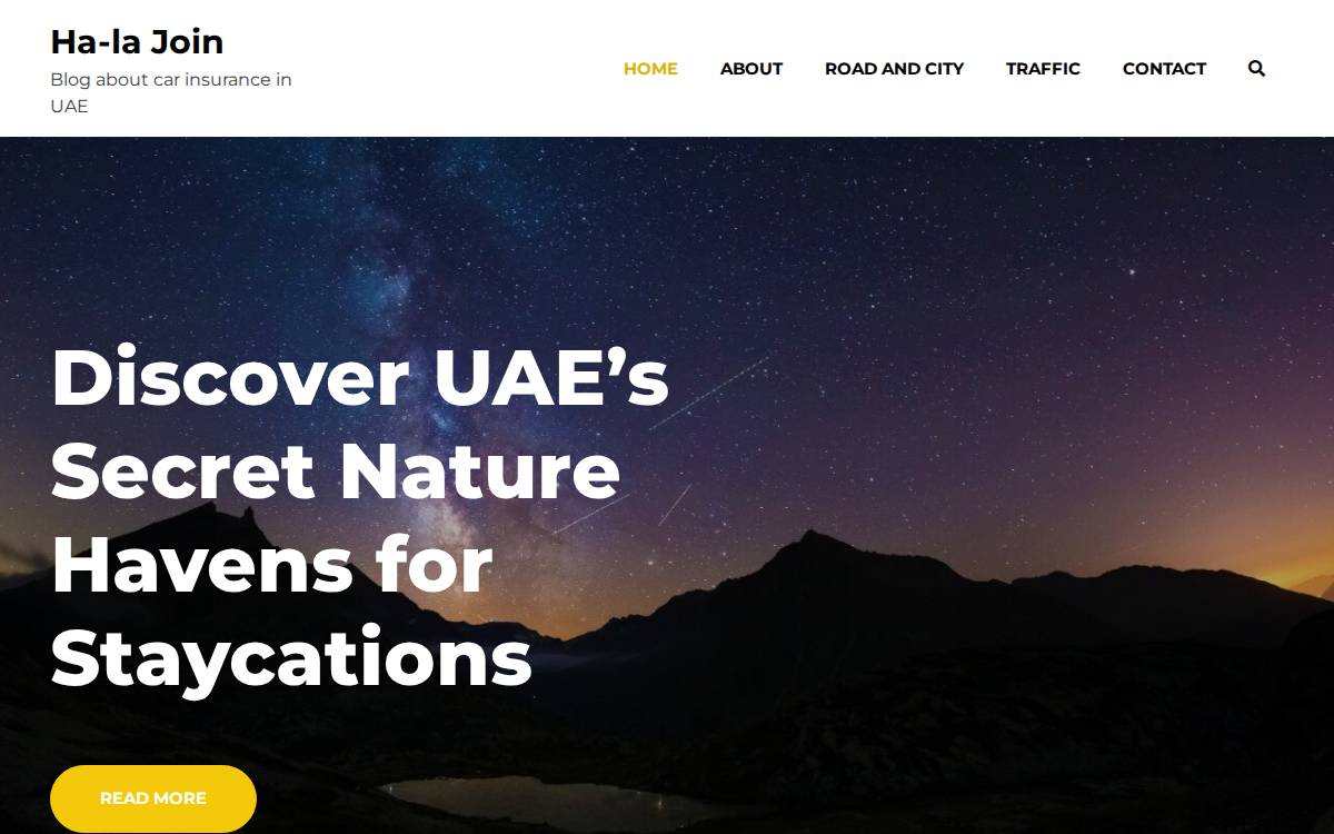 Hala website preview
