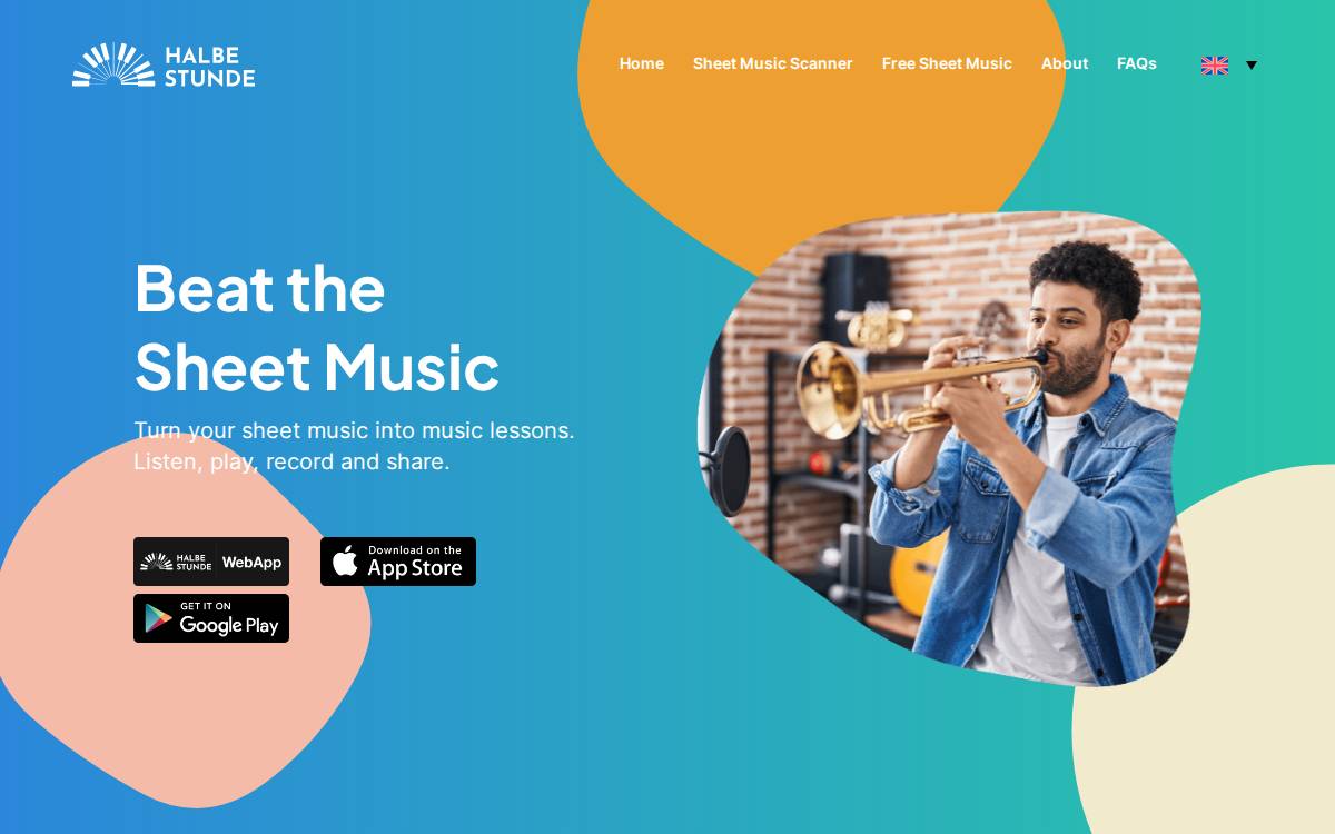 Halbestunde website preview
