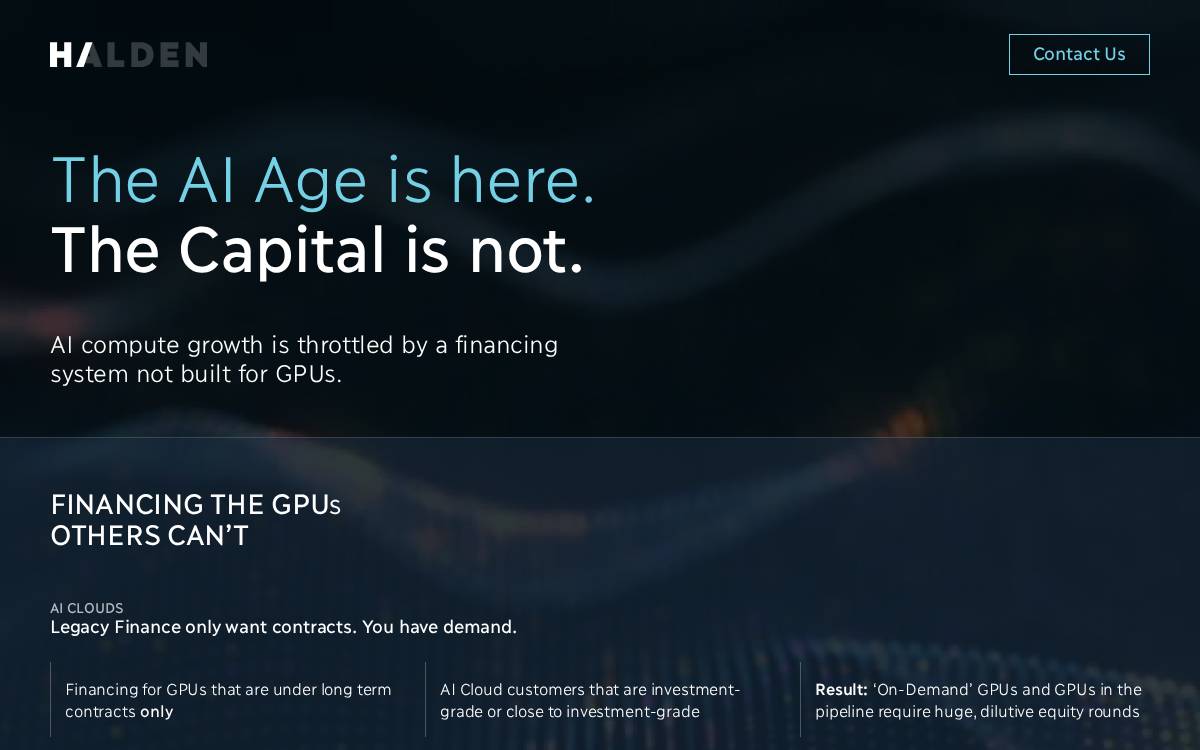 Haldenai website preview