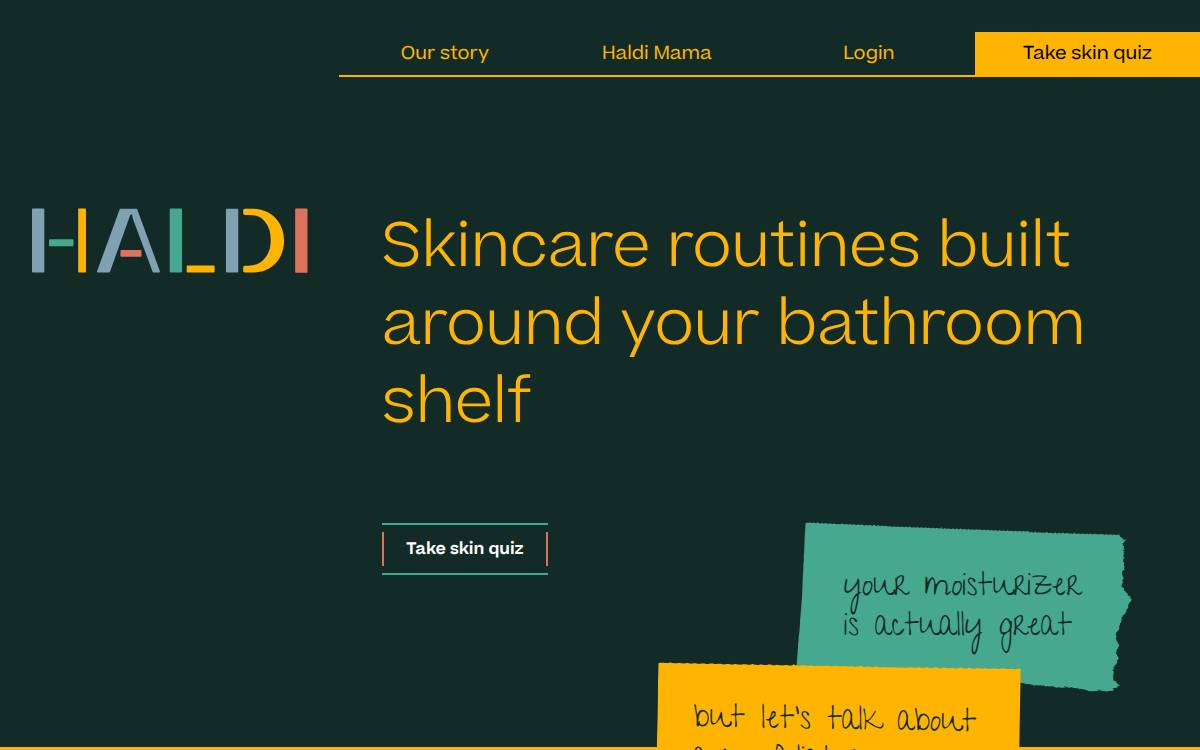 HALDI website preview