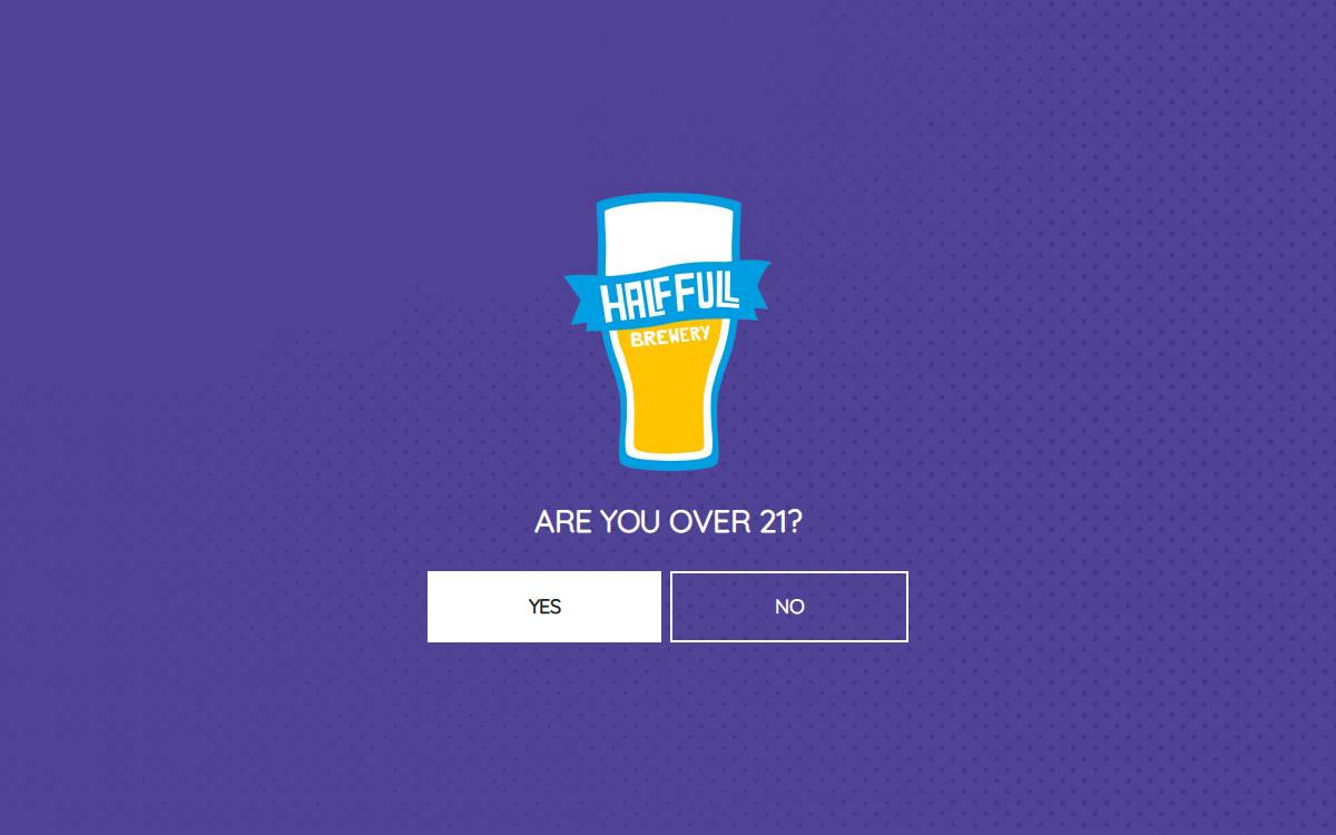 Half Full Brewery website preview