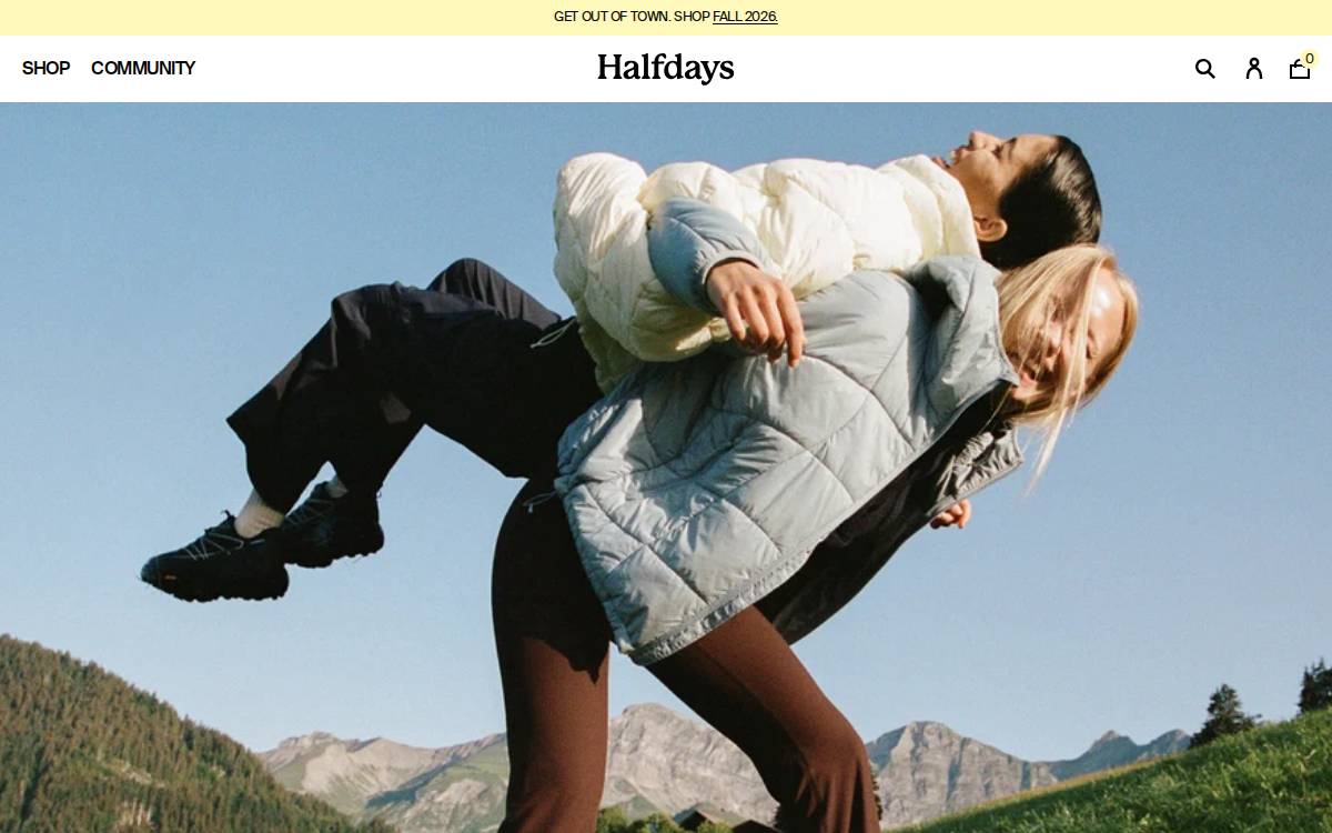 Halfdays website preview