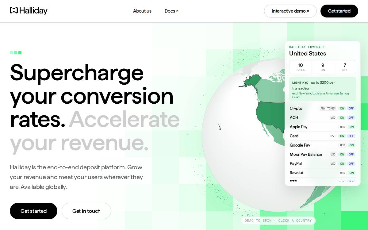 Halliday website preview