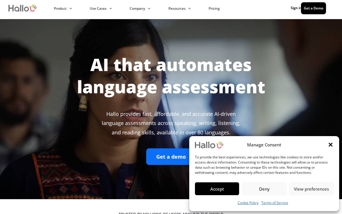 Hallo website preview
