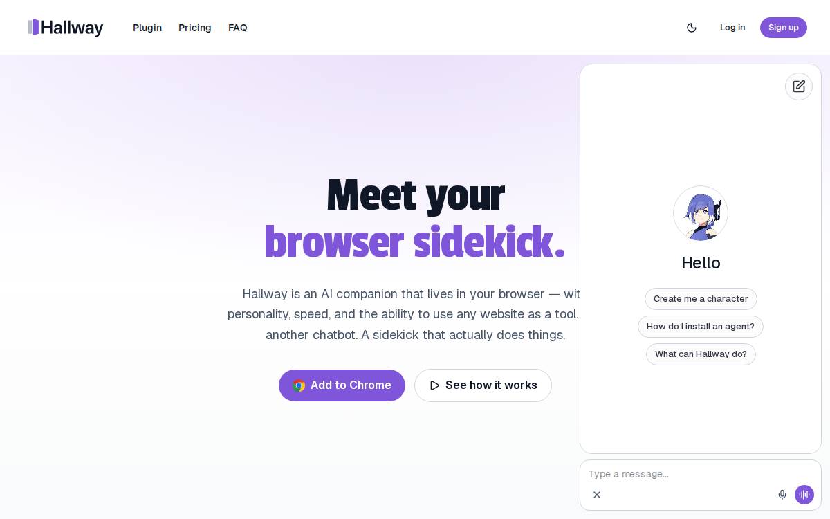Hallway website preview