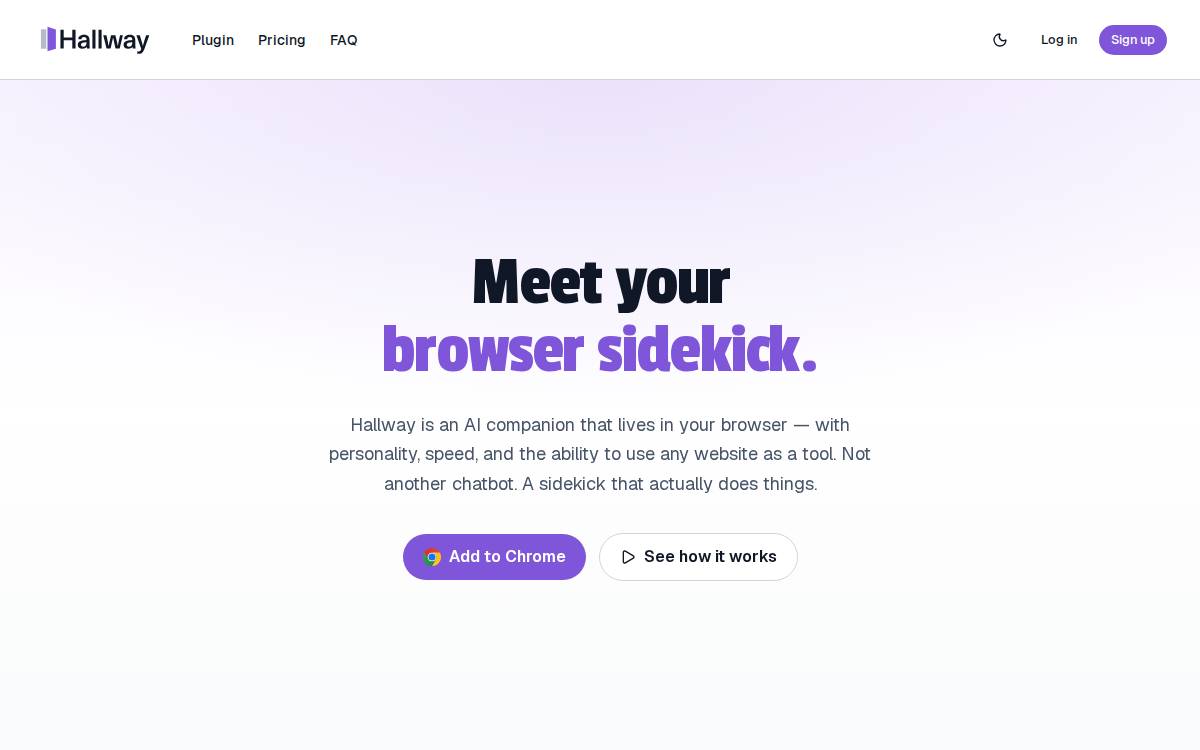 Hallway website preview