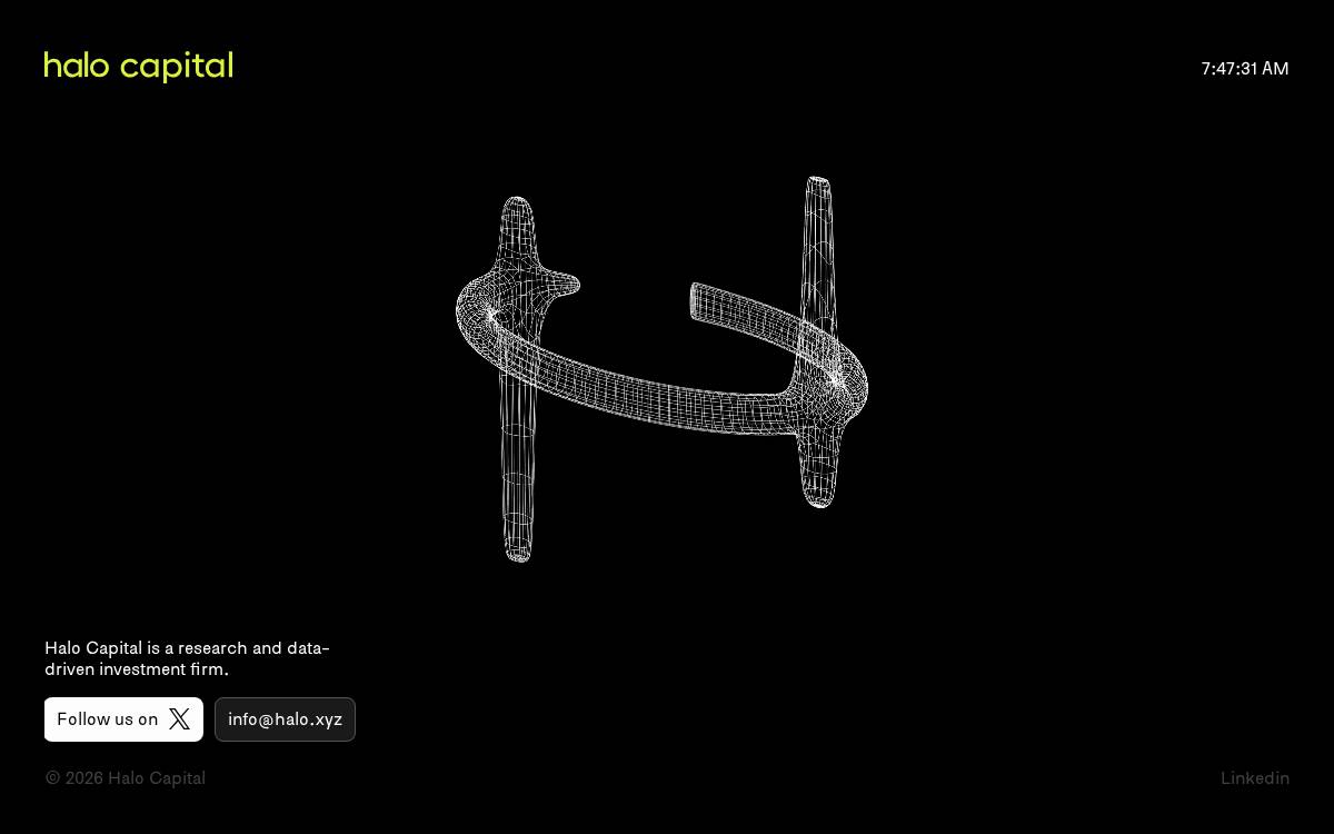Halo Capital website preview