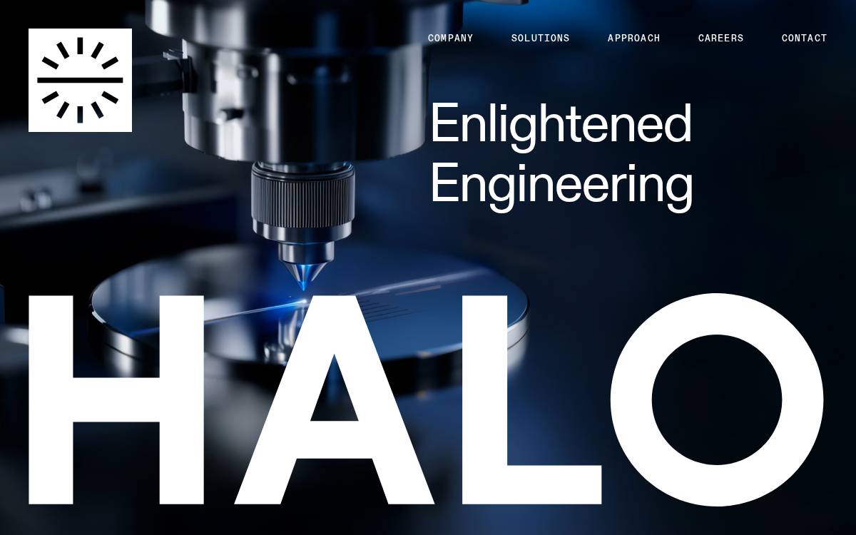 Halo Industries website preview
