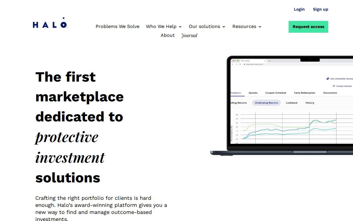 Halo Investing website preview
