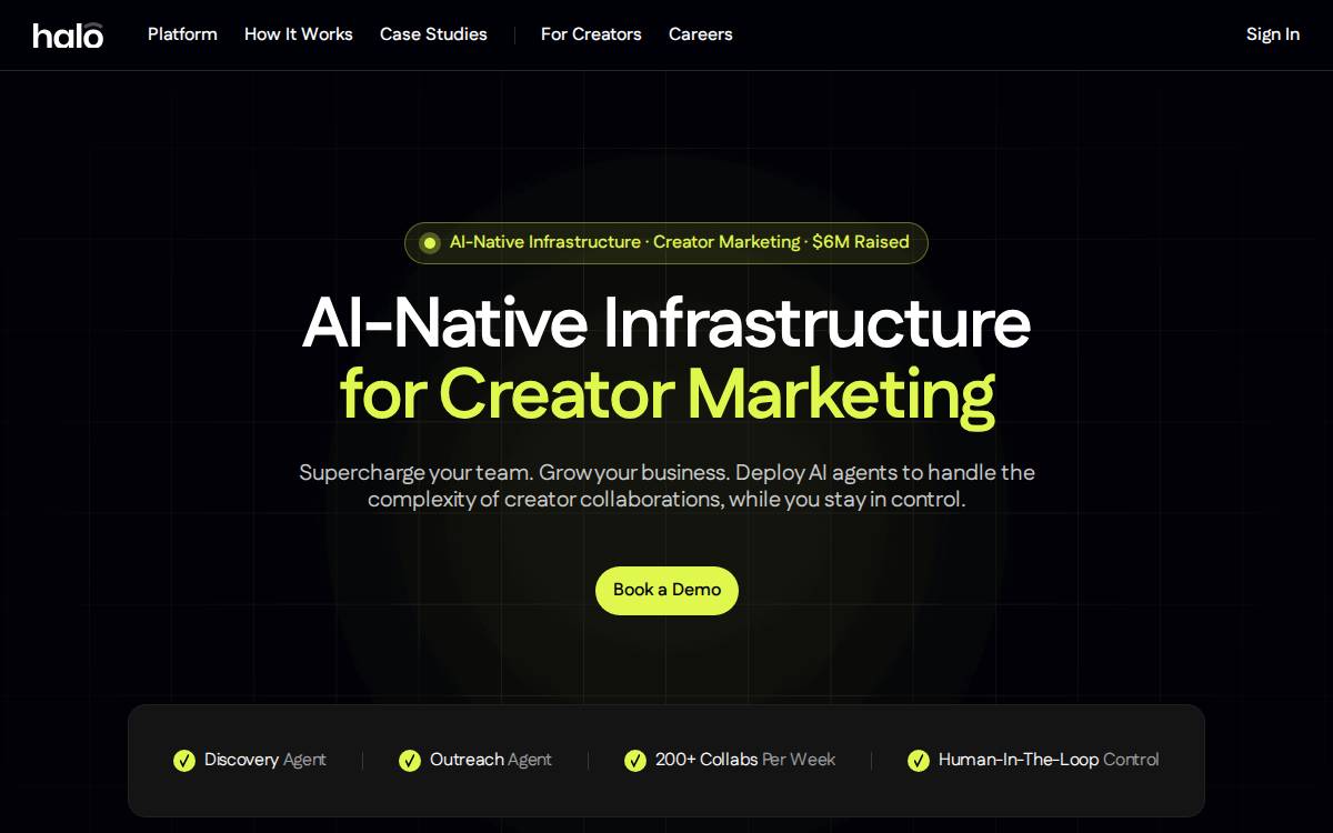 Haloai website preview
