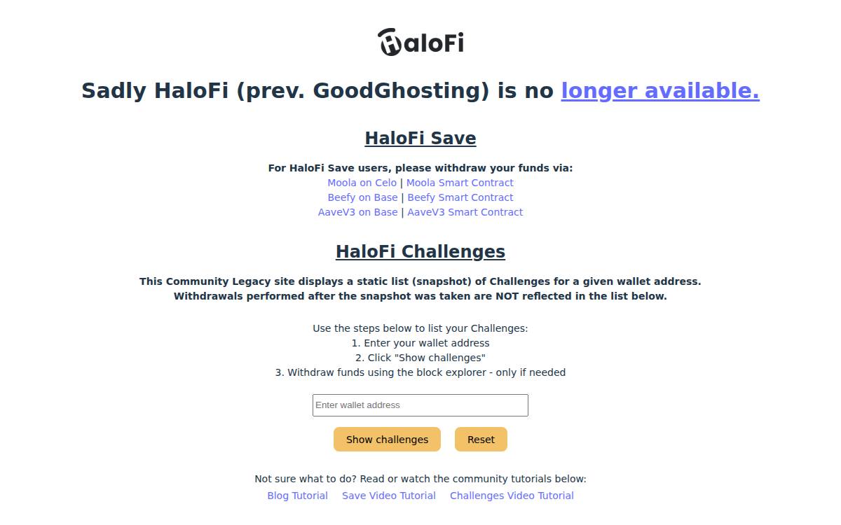 HaloFi website preview