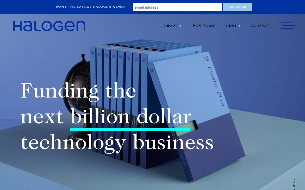 Halogen Ventures website preview