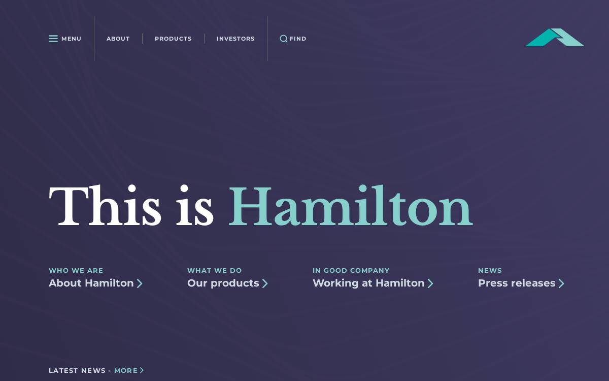 Hamilton Insurance Group website preview