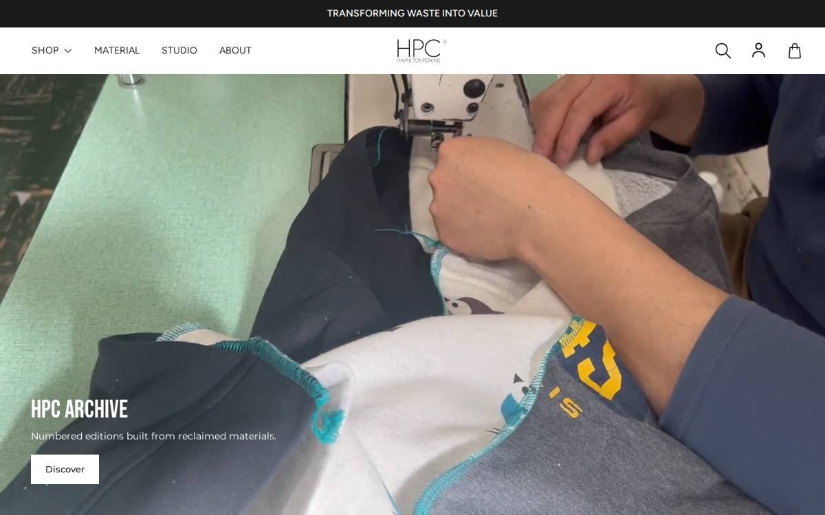 Hamilton Perkins Collection website preview