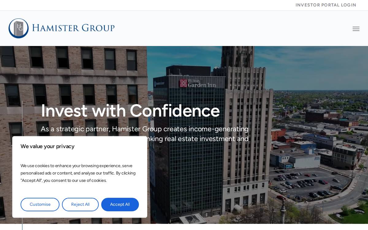 Hamistergroup website preview