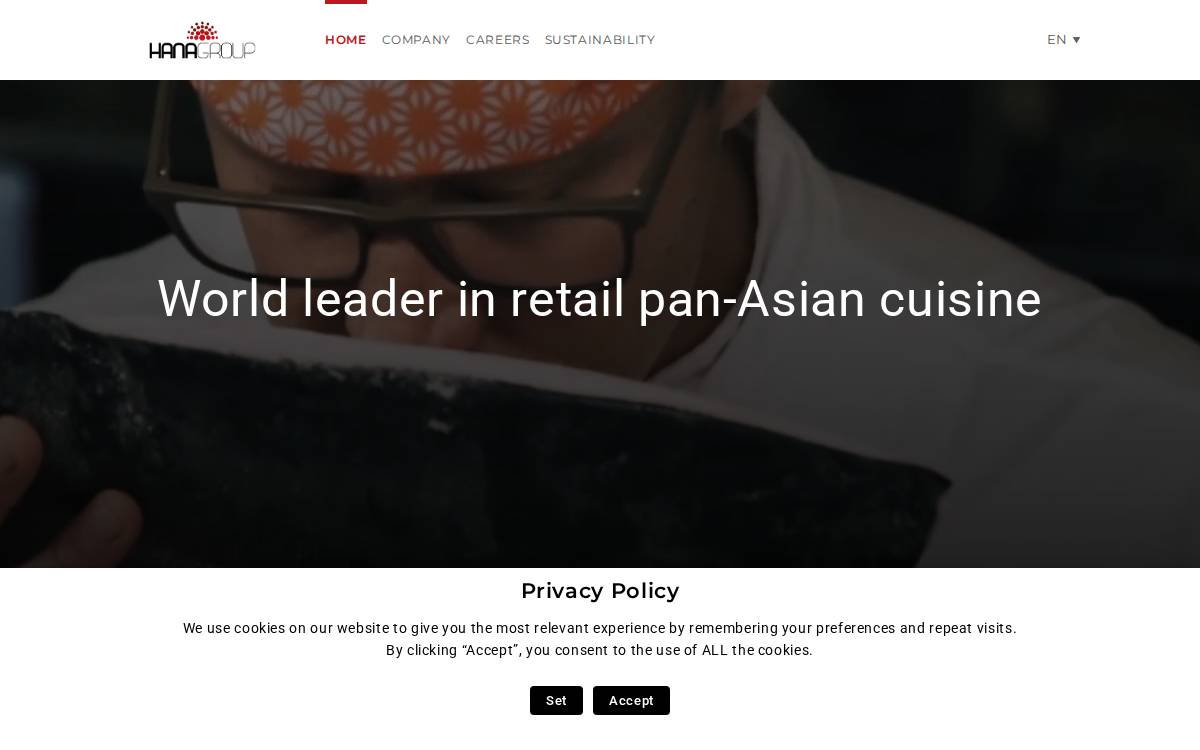 Hana Group website preview