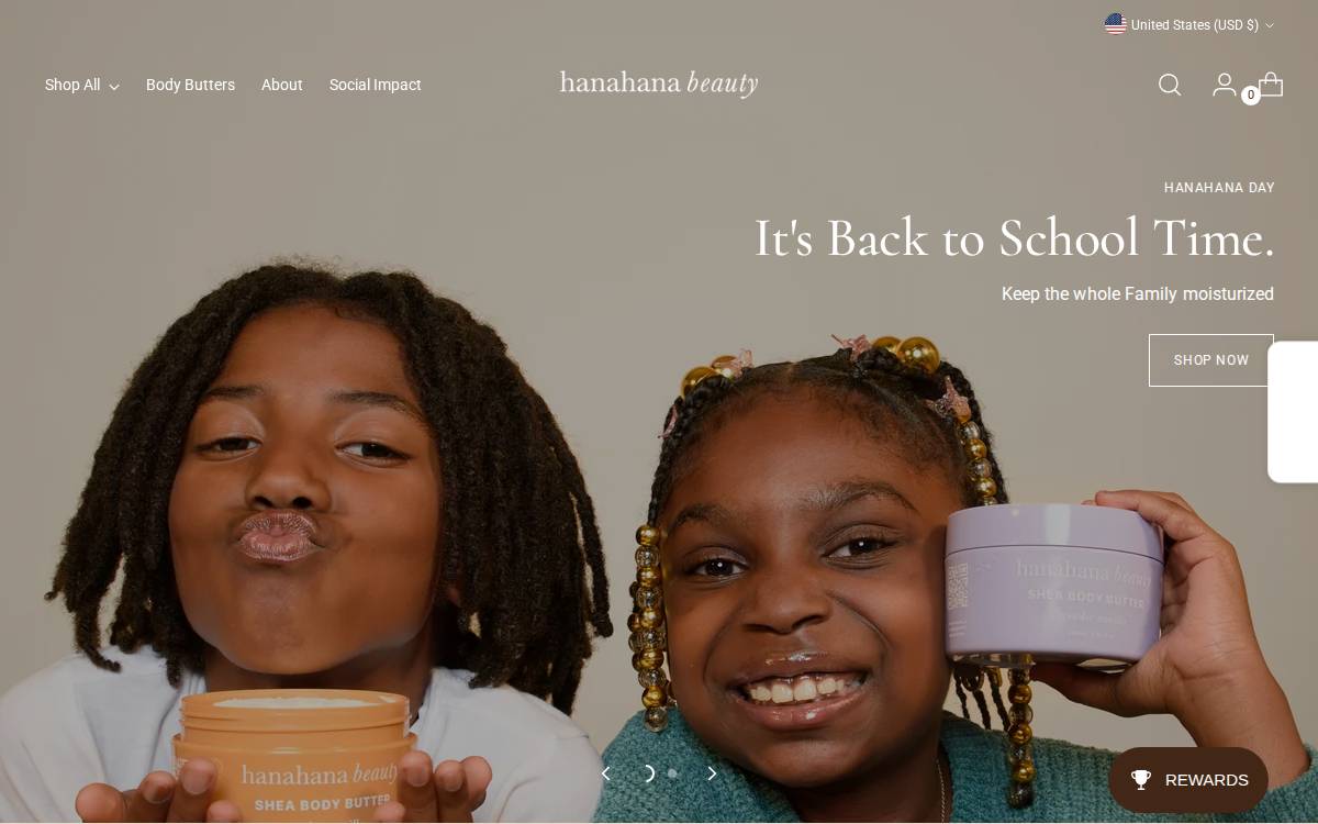 Hanahanabeauty website preview