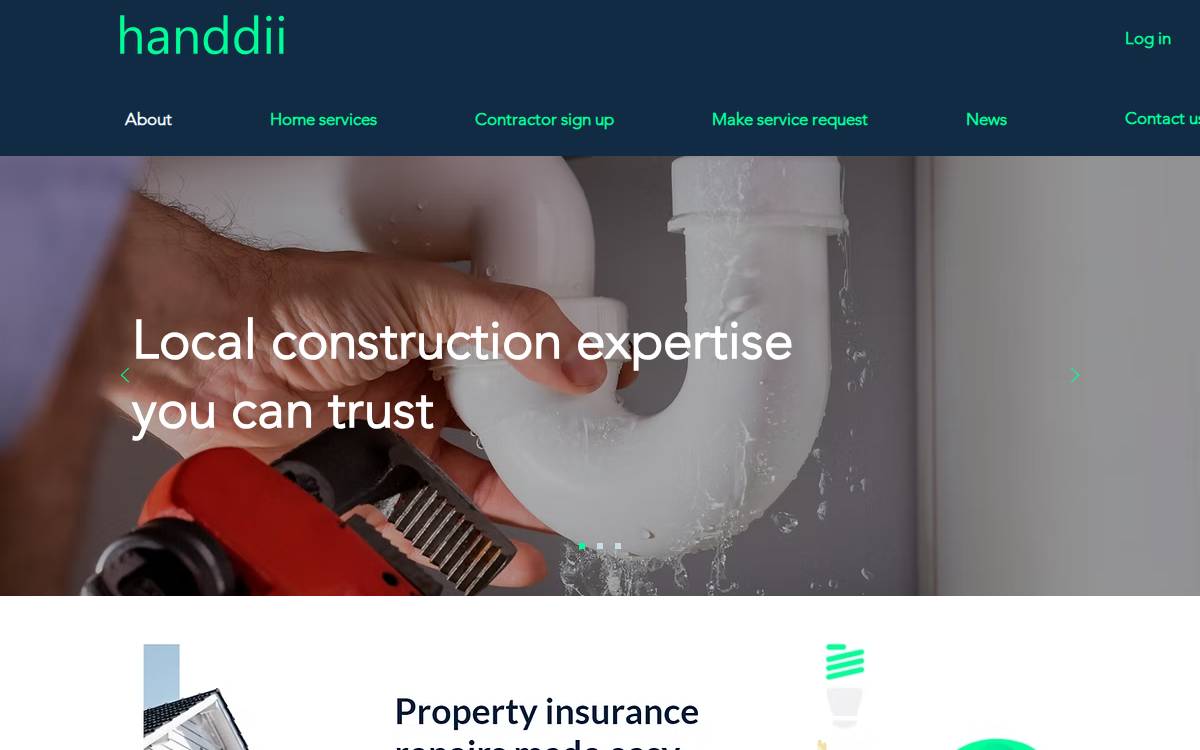 Handdii website preview