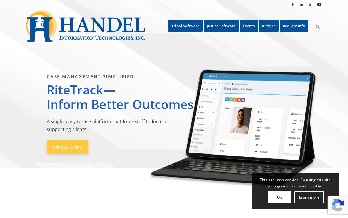 Handel website preview