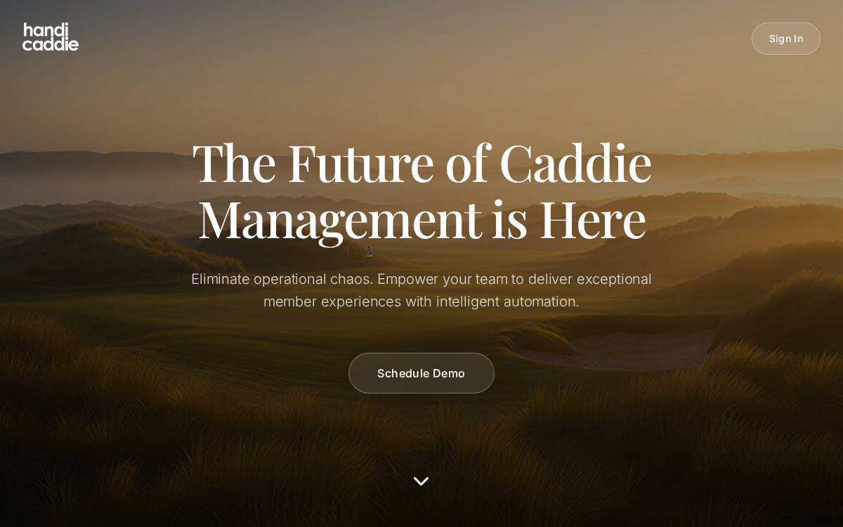 Handicaddie website preview