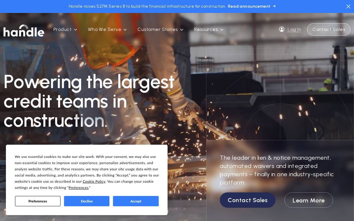 Handle website preview