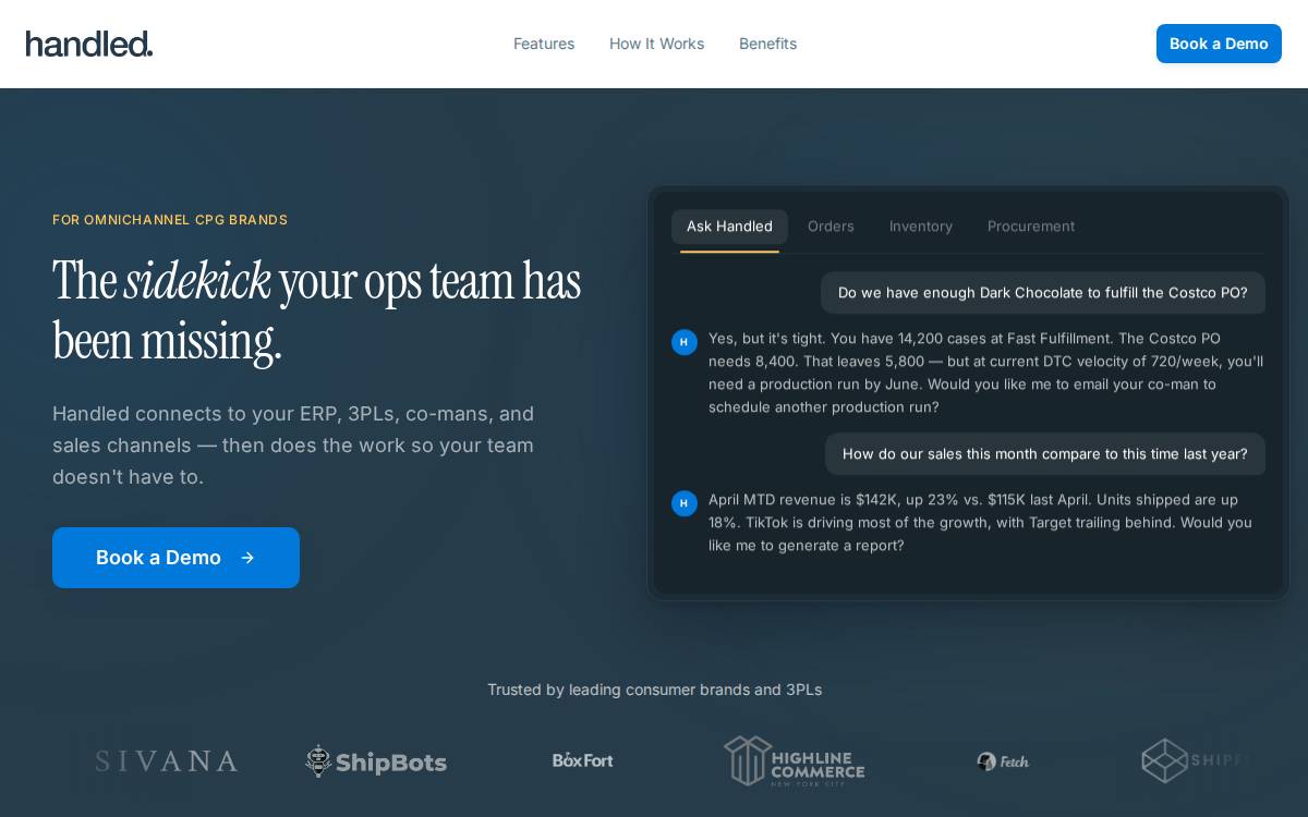 Handled website preview