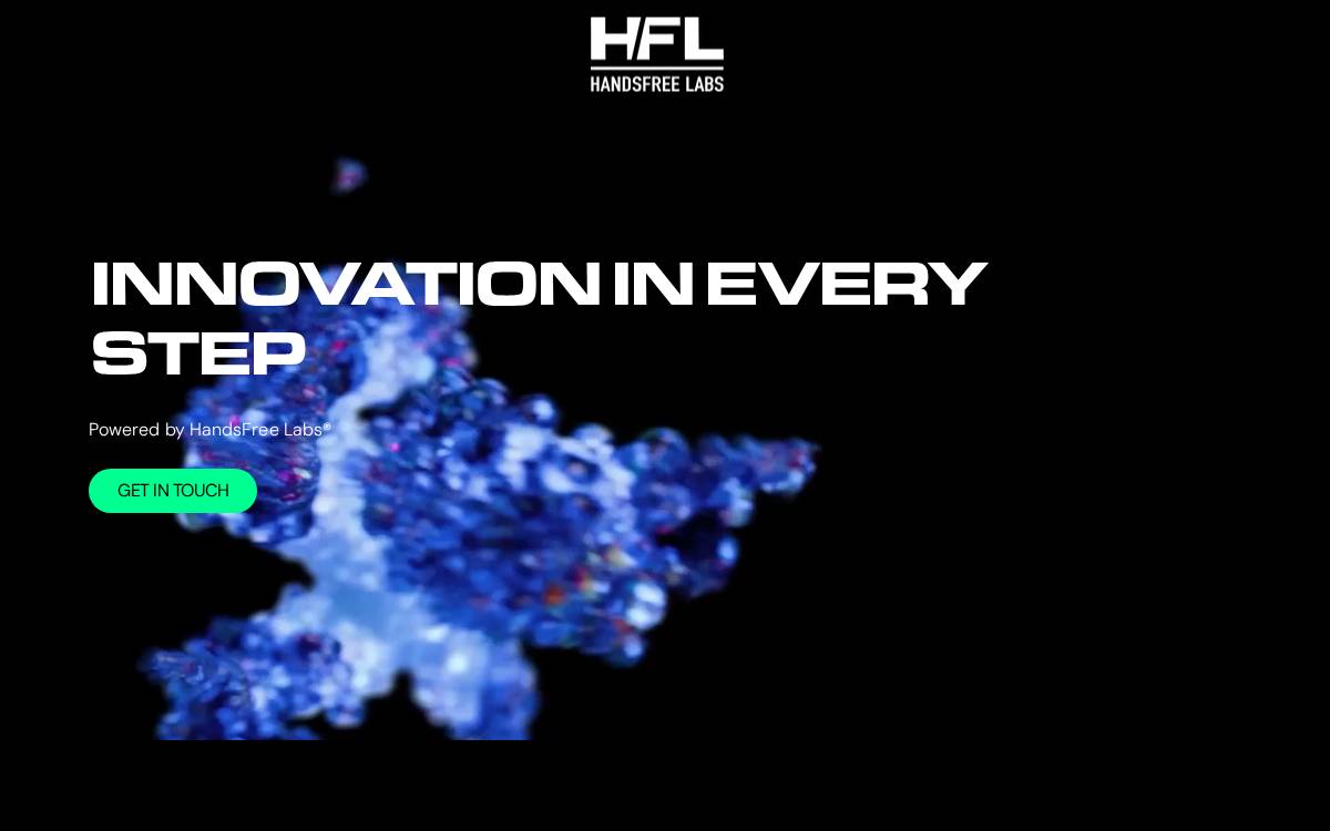 HandsFree Labs website preview