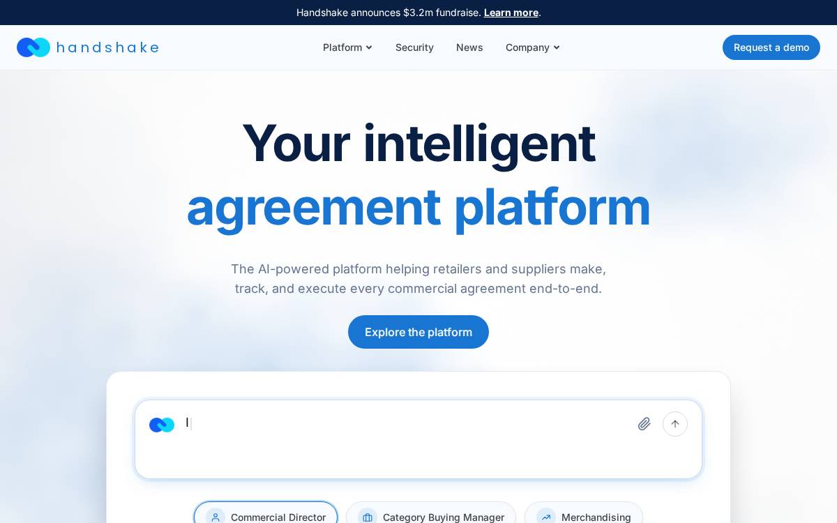 Handshake Solutions website preview