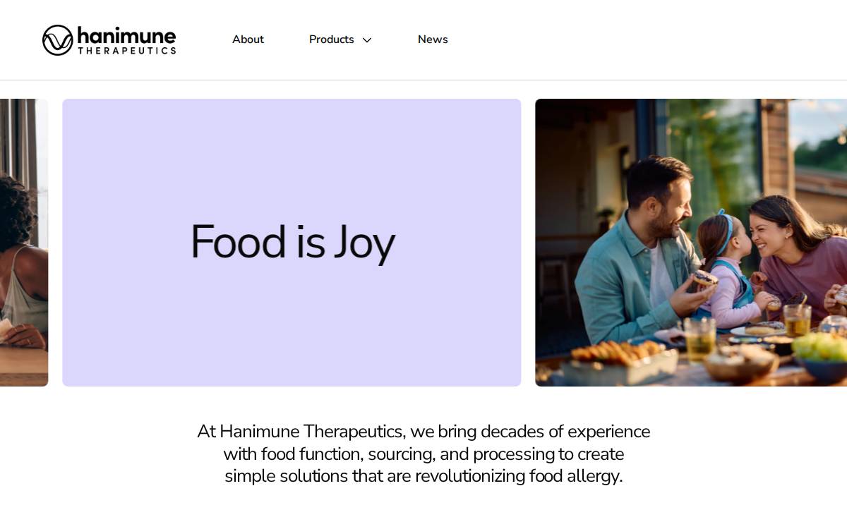 hanimune website preview