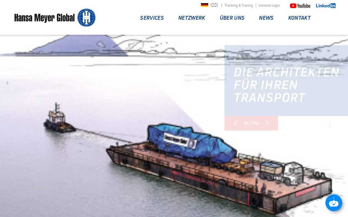 Hansa Meyer Global Holding GmbH website preview