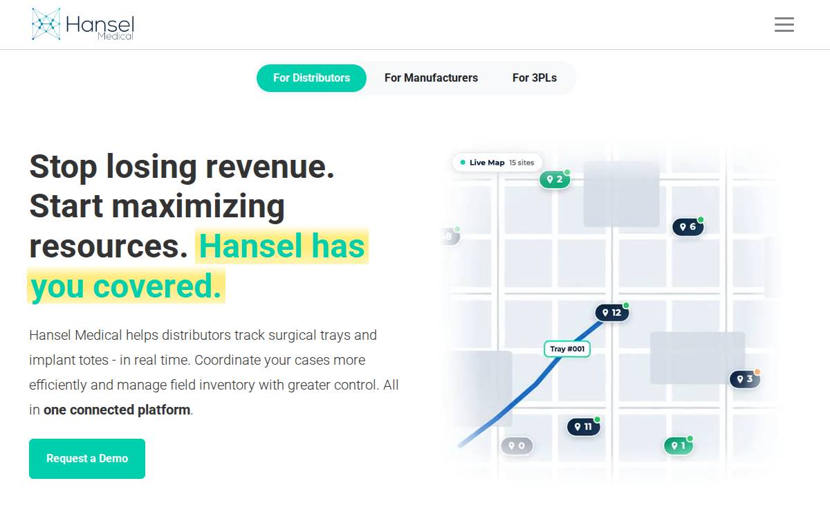 Hansel Medical website preview