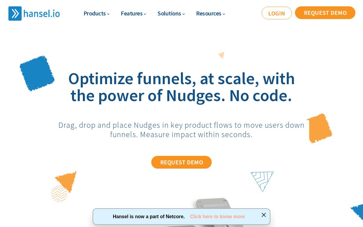 Hansel website preview