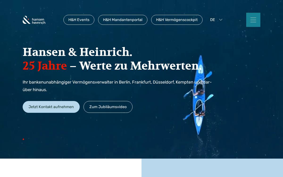 Hansen Heinrich website preview