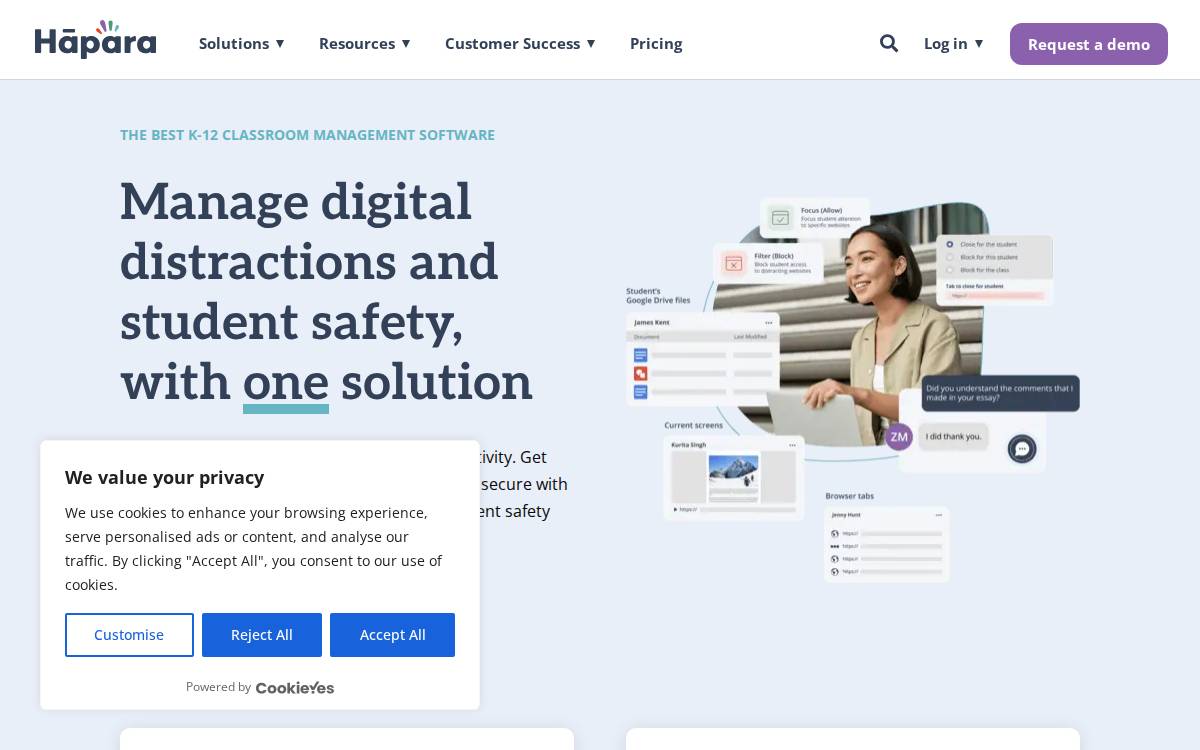 Hapara website preview