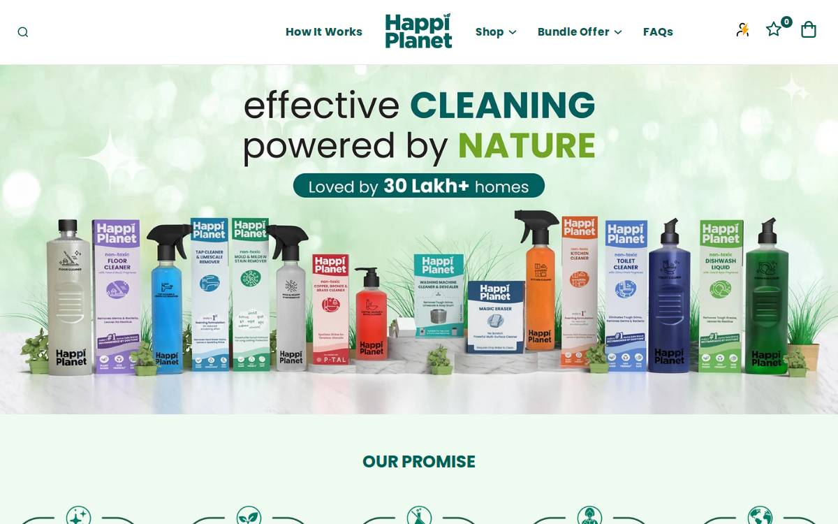 Happi Planet website preview