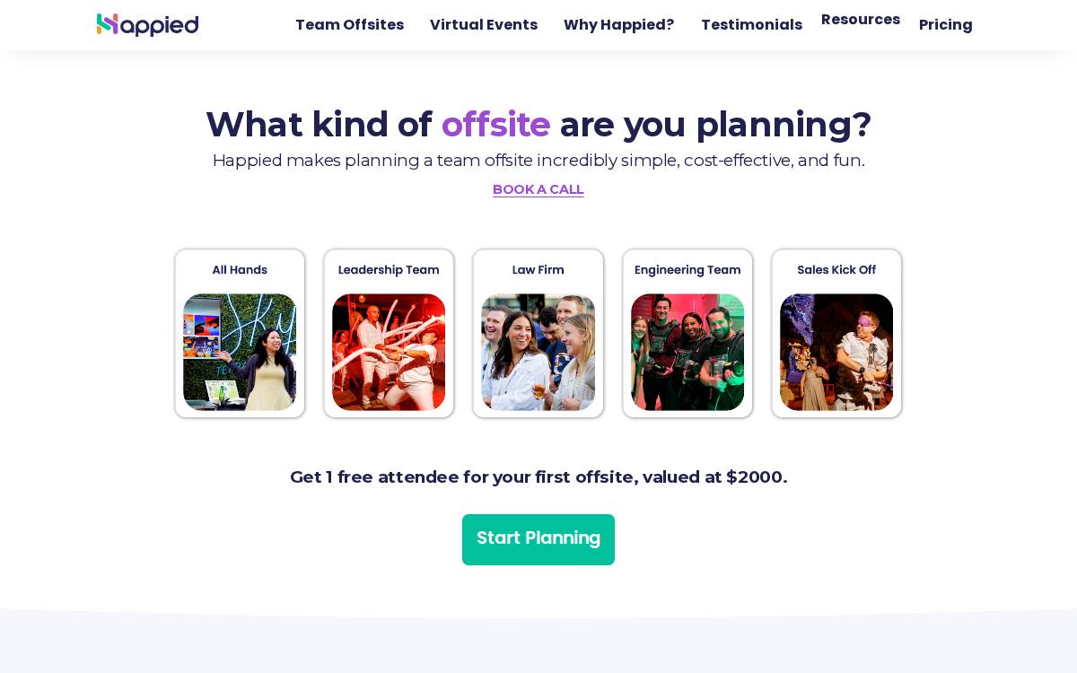 Happied website preview