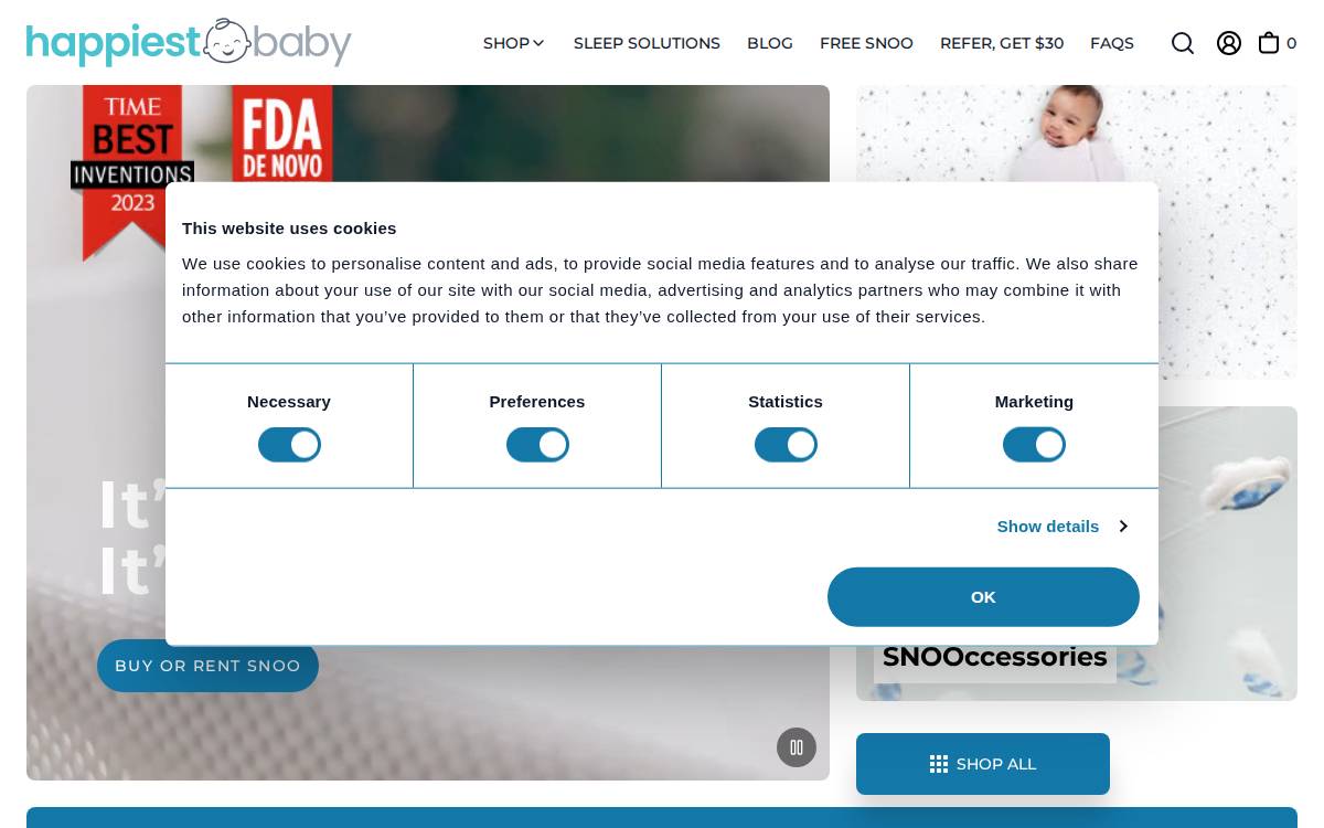 Happiest Baby website preview
