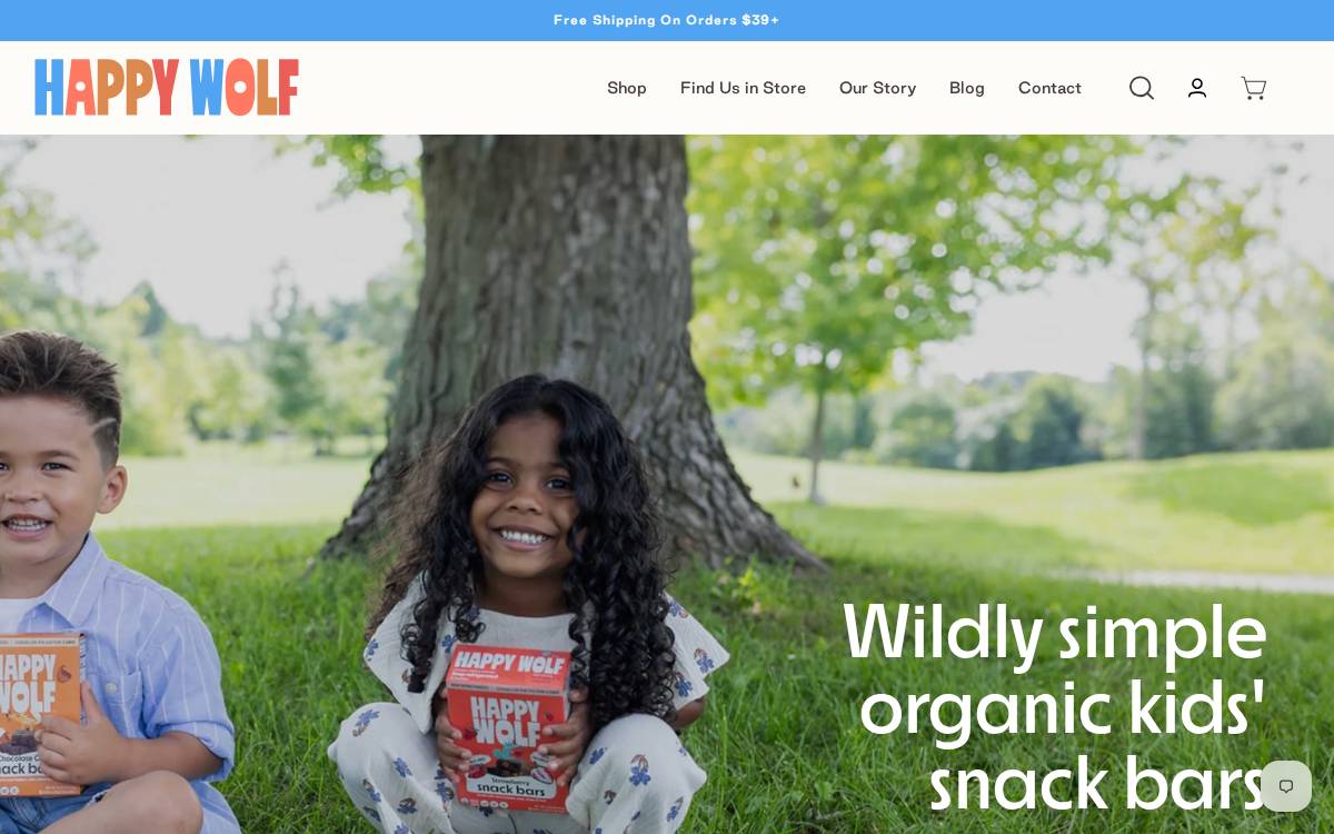Happy Wolf website preview