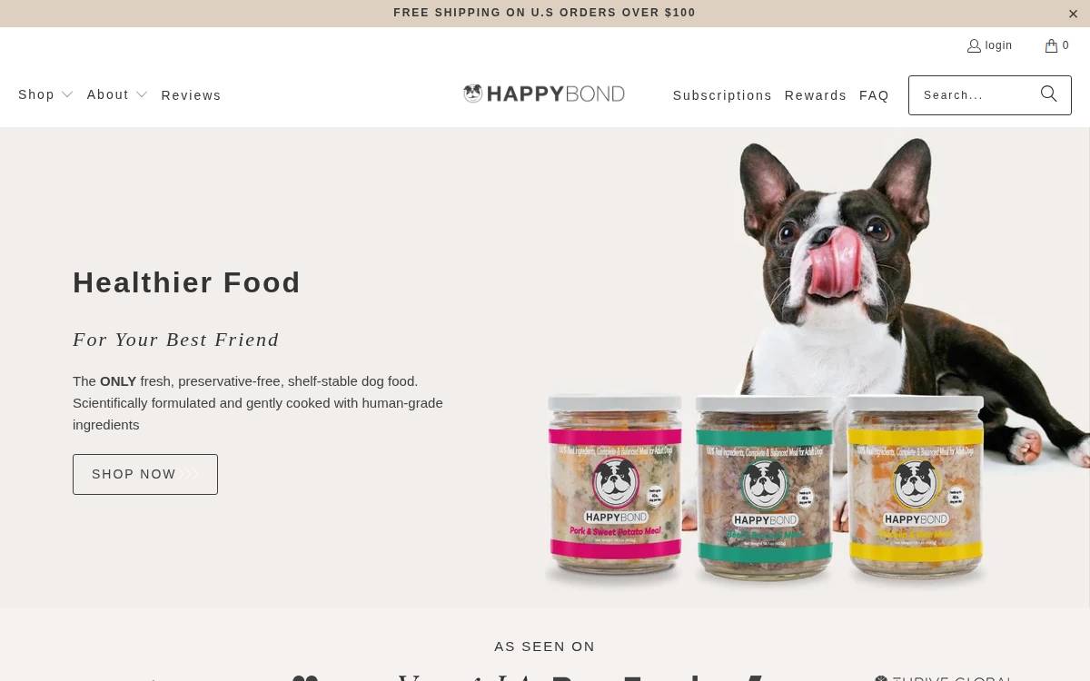 Happybond website preview