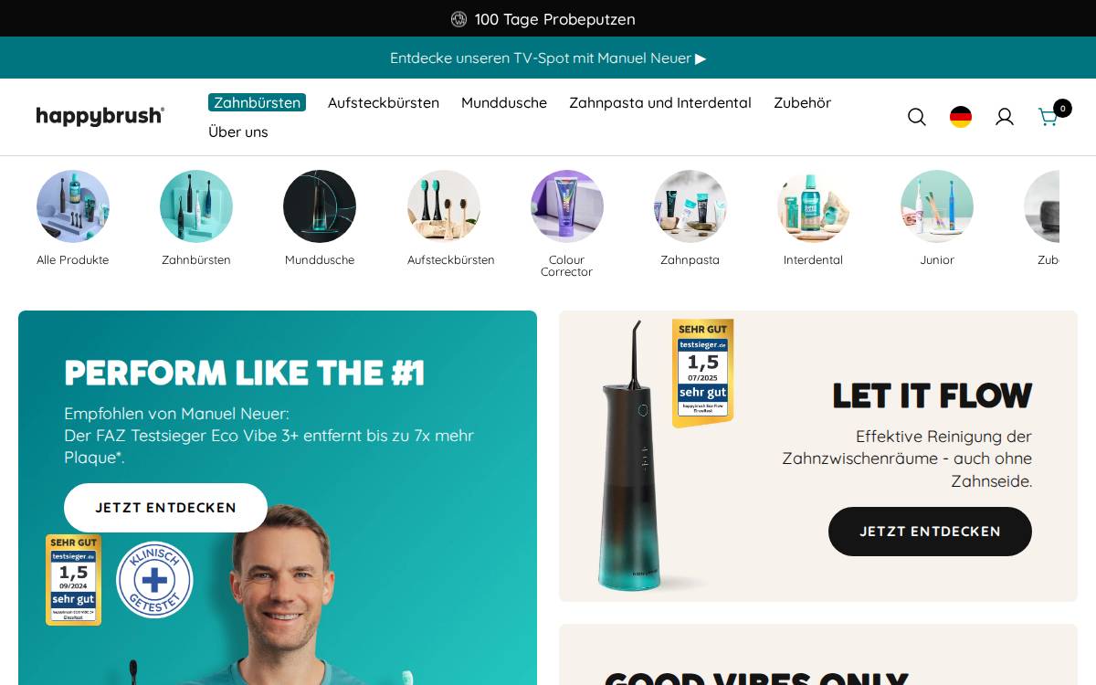 Happybrush website preview