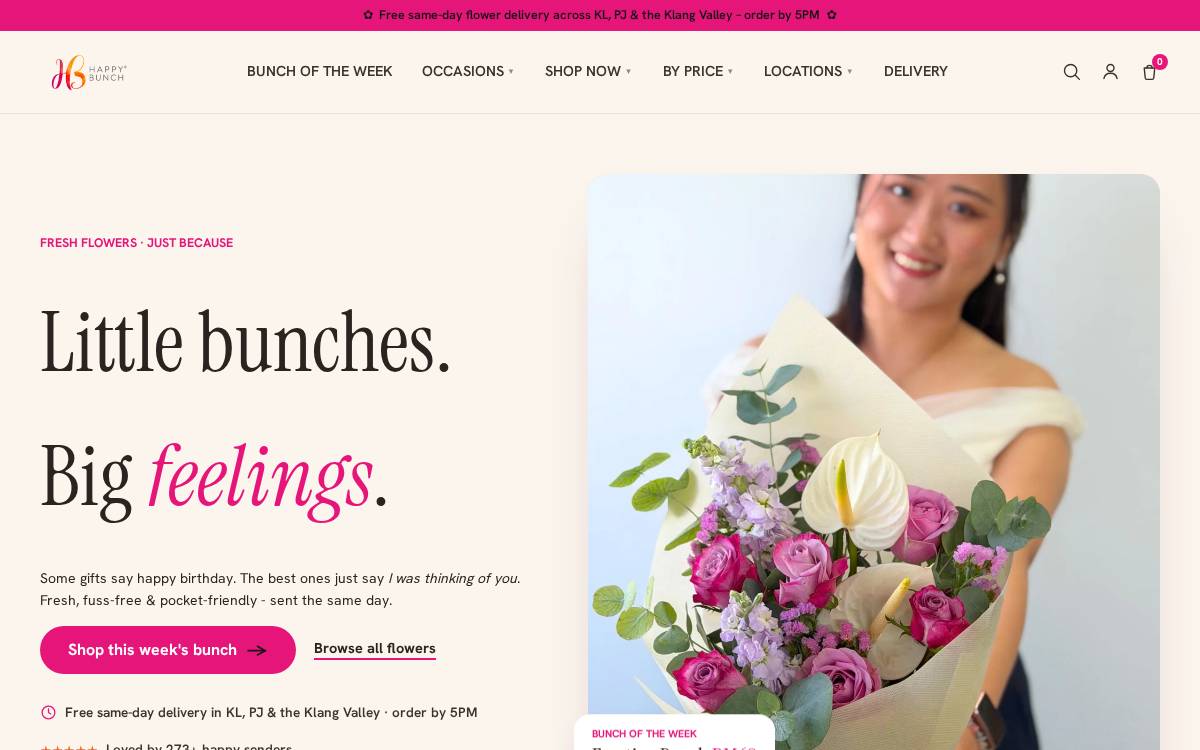 happybunch website preview