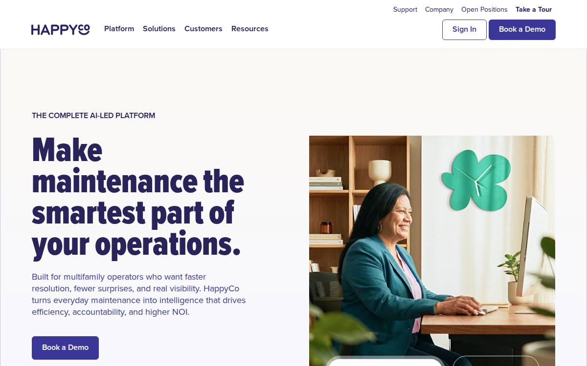 HappyCo website preview