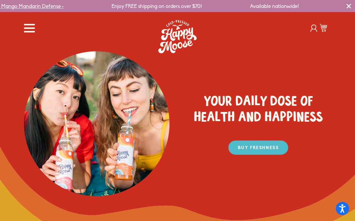 Happymoose website preview