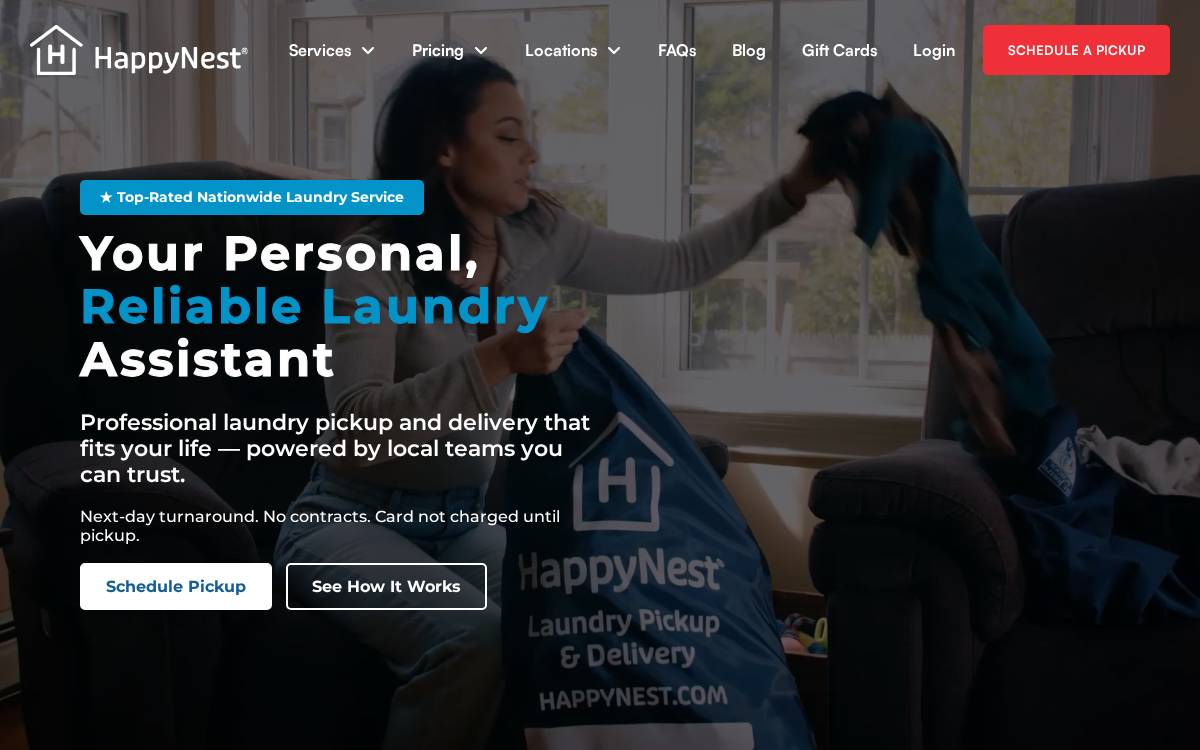 HappyNest website preview