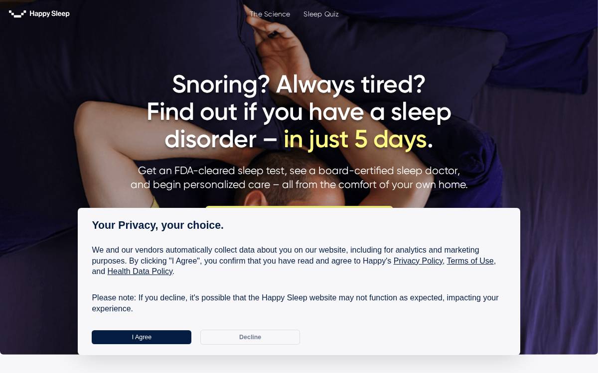 Happyring website preview